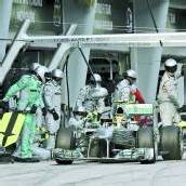 Hamilton hielt an der falschen Box