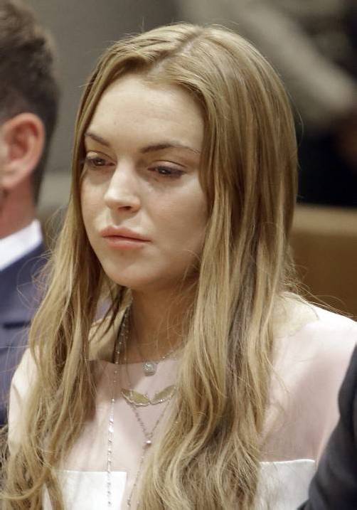 Lindsay Lohan kam mit einem blauen Auge davon. Foto: Ap
