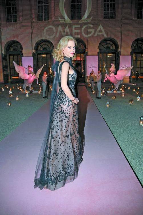 Nicole Kidman auf dem Weg zum Gala-Dinner. FotoS: Omega