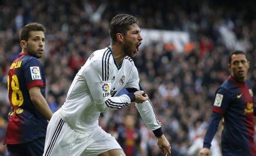Real-Abwehrspieler Sergio Ramos erzielte in der Schlussphase per Kopf den Siegtreffer. Foto: reuters