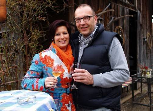 Schmuckdesignerin Petra Müller und Hannes Biedermann.