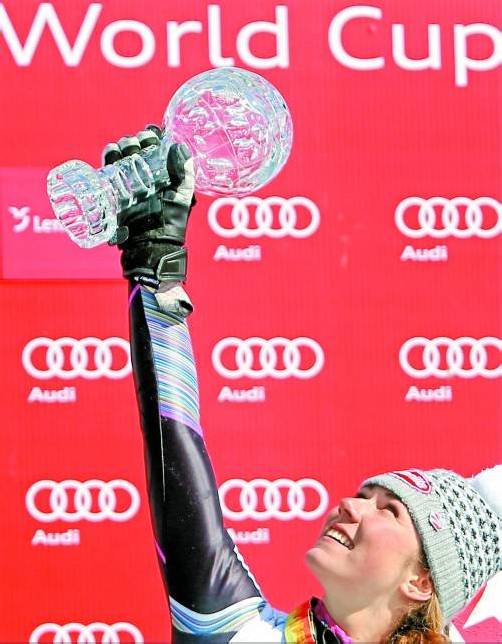 Schnappte Maze Slalom-Kristall weg: Mikaela Shiffrin. Foto: gepa