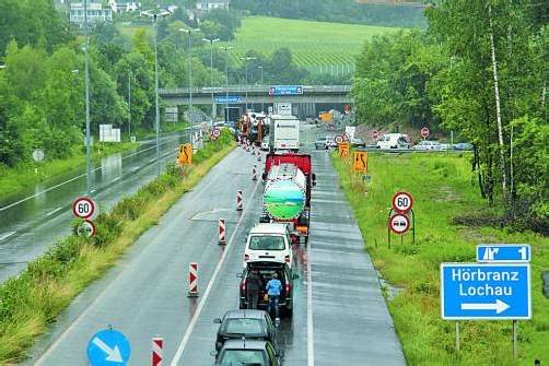 Stau vor dem Pfänder: Das ist bald Vergangenheit. Foto: VN