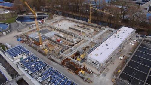 Umbauarbeiten ARA Hofsteig in Hard: Die komplette Fertigstellung ist für Sommer bzw. Herbst 2014 geplant. Foto: Wasserverband Hofsteig