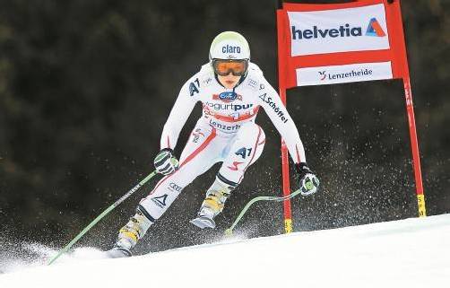 Überzeugte im Training: Anna Fenninger. Foto: ap