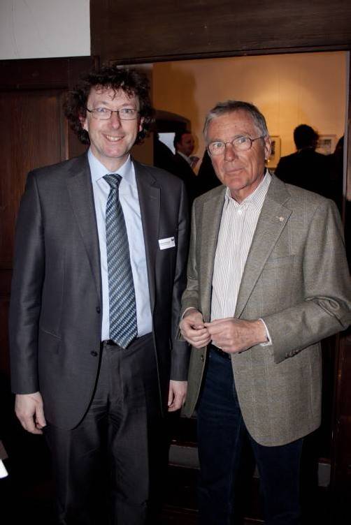Andreas Neuhauser (l.) und Moderator Günter Polanec.