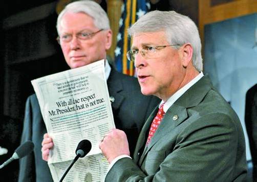 Auch an Senator Roger Wicker (r.) war ein Brief gerichtet. Foto: DAPD