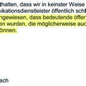 Ein weiterer Schlagabtausch