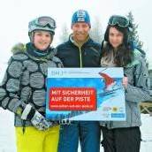 Schüler auf der Piste mit Benni Raich