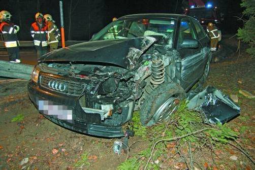 Das Auto war über eine Böschung hinabgefahren. Foto: vol.at/sturn