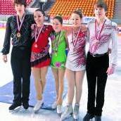 Favoriten holten sich die Eiskunstlauftitel ab