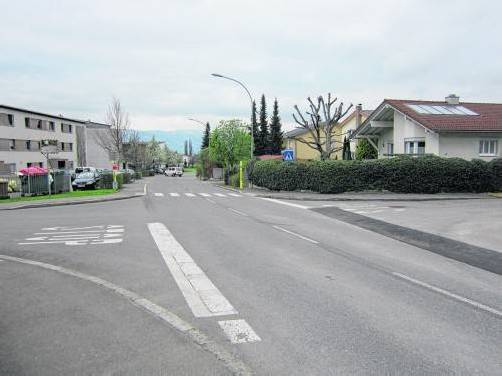 Ein Mini-Kreisverkehr wird der L 58 auch auf Höhe Altacher Straße den Vorrang nehmen. Foto: doh