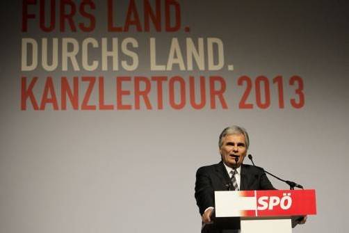 Faymanns Aussagen bei der Wahlkampftour stoßen auf Kritik.