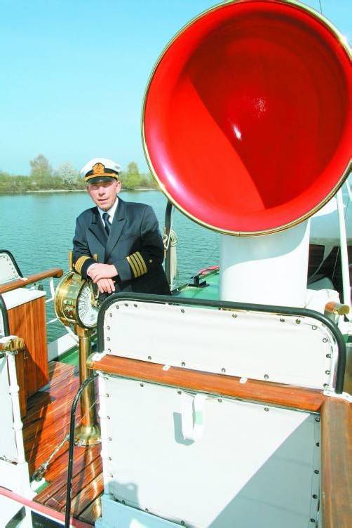 Der Hörbranzer Adolf Konstatzky hat die Hohentwiel als Bub erlebt. Heute ist er ihr Kapitän. Foto: VN/Matt