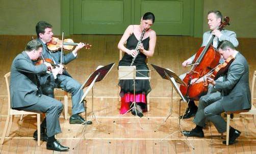Jerusalem Quartett mit Sharon Kam in Hohenems. Foto: Schubertiade