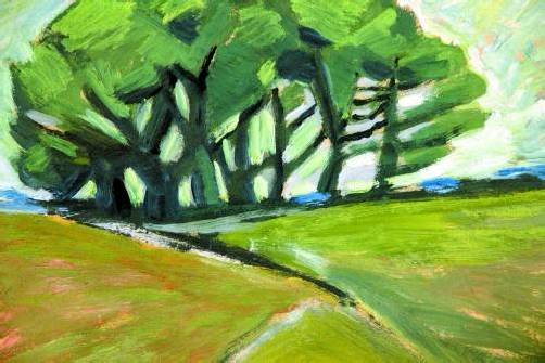 Landschaft von Norbert Grebmer. Foto: AG