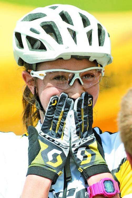 MTB-Spezialistin Melanie Amann überzeugte auf der Straße. Foto: steurer