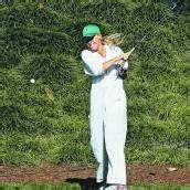 Wozniacki half bei McIlroy als Caddie aus