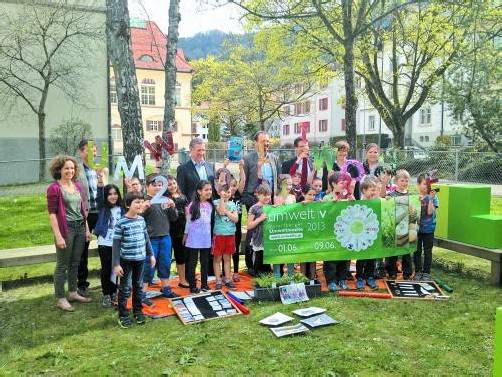 Sie beteiligen sich voller Elan an der heurigen Umweltwoche: die 2a-Klasse der Musikvolksschule Bregenz.