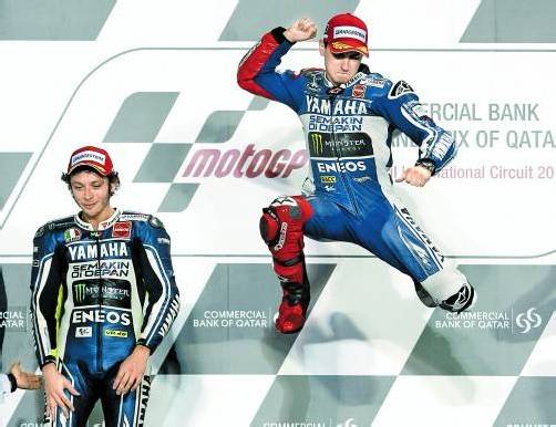 Start-Ziel-Sieg: Jorge Lorenzo drückte der MotoGP-Klasse beim Auftakt in Doha den Stempel auf. Foto: ap