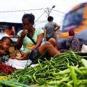 Alltag am Markt von Jakarta