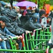 Pfefferspray gegen „Blockupy“-Aktivisten