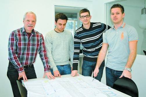 Das Team vom Ingenieurbüro Brugger kümmert sich gerne um das Armenien-Projekt. Foto: Caritas