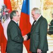Bundesratschef Mayer besucht Zeman in Prag