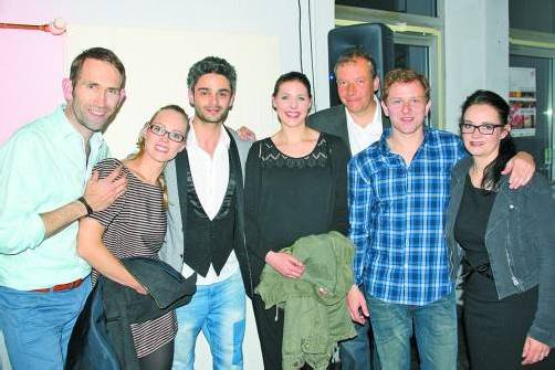 Freuten sich über die Premiere: Hajo Förster, Daniela Keckeis, Matthias Kofler, Bianca Rüf, Stefan Vögel, Johannes Rhomberg und Kerstin Köck (v.l.).
