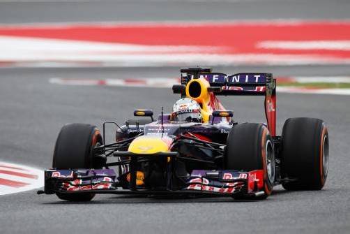 Fühlte sich auf trockener Strecke wesentlich wohler: Der deutsche Weltmeister Sebastian Vettel vom Red-Bull-Rennstall. Foto: gepa