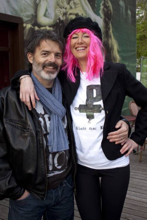 In Partylaune: Christian Gerstenmayer mit Irma.