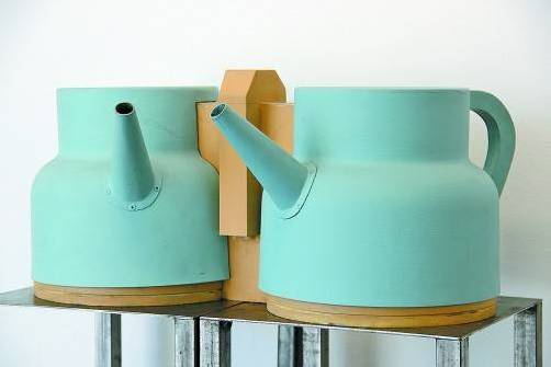 Modellskulptur von Mariella Scherling-Elia: Die Kunst-am-Bau bei der Kläranlage hätte die Künstlerin auf diese Weise umgesetzt. Fotos: AG