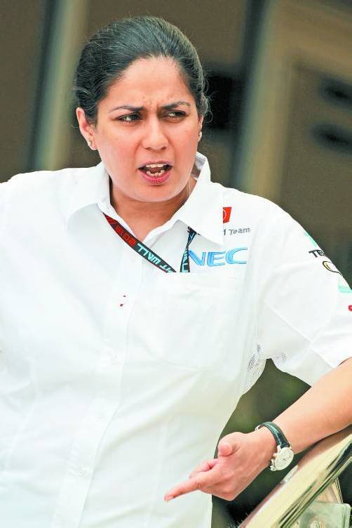 Monisha Kaltenborn hat mit ihrem Sauber-Rennstall Zukunftssorgen: Der mexikanische Hauptsponsor tendiert zu McLaren. Foto: gepa