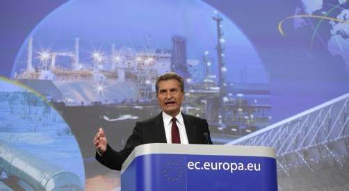 Oettingers Heimat Baden-Württemberg reklamierte zuletzt die Tabuzone Bodensee in das geplante deutsche Fracking-Gesetz. Foto: AP