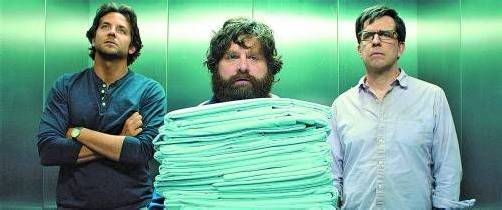 Phil (Bradley Cooper), Alan (Zach Galifianakis) und Stu (Ed Helms) haben ihren Platz in der Geschichte der amerikanischen Klamauk-Komödie sicher. Fotos: Warner Bros
