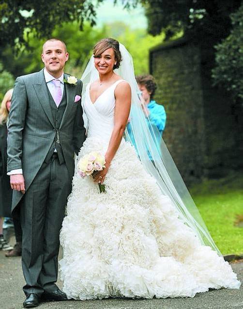 Traumhochzeit: Jessica Ennis und Andy Hill. Foto: privat