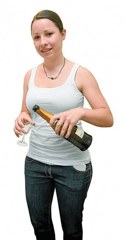 Verwöhnte Gäste mit kühlen Drinks: Susanne.