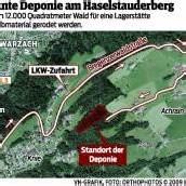Die geplante Knie-Deponie ruft Widerstand hervor