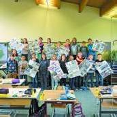 Vandanser Volksschüler wurden im Unterricht zu Zeitungsexperten