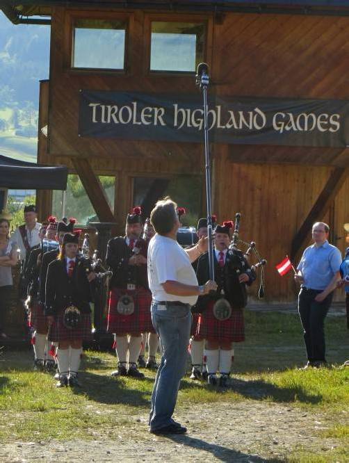 Auftritt der Pipes & Drums.