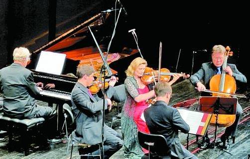 Das Henschel Quartett realisierte eine Uraufführung des Dornbirner Komponisten Thomas Thurnher. Foto: JU