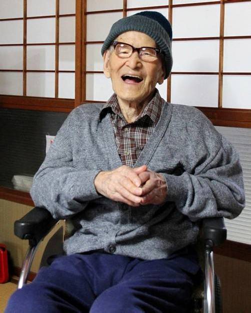 Der Japaner Jiroemon Kimura galt als der älteste Mensch der Welt. Foto: ap