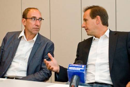 Die Distanz zwischen den beiden Oppositionschefs Rauch (l.) und Egger wird sukzessive größer – nicht nur in Bezug auf die Landhaussanierung.