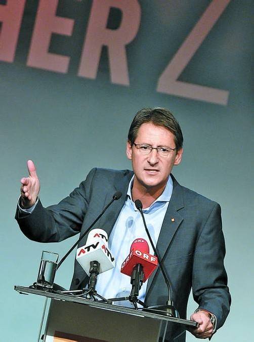 Einstimmig zum Spitzenkandidaten gewählt: Bucher. Foto: APA