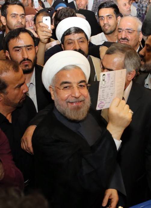 Hassan Rohani: Mit 51 Prozent zum iranischen Präsidenten gewählt.