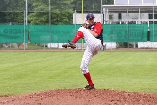 In Aktion: Indians-Spieler Franz Haisjackl. Foto: schwämmle