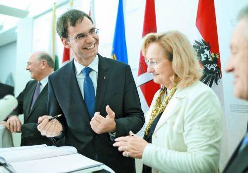 Landeshauptmann Wallner an Finanzministerin Fekter: „Auch Schuldenquote muss sinken.“ Foto: APA