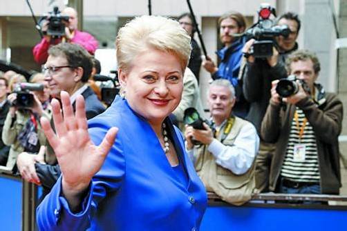 Litauens Präsidentin Dalia Grybauskaite. Foto: EPA