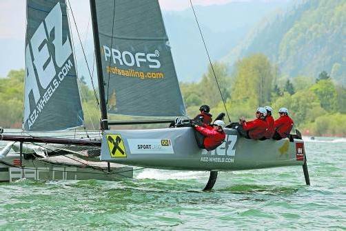 Max Trippolt stellte zum Auftakt der Austrian Match Racing Tour in Velden sein Können eindrucksvoll unter Beweis. Foto: privat