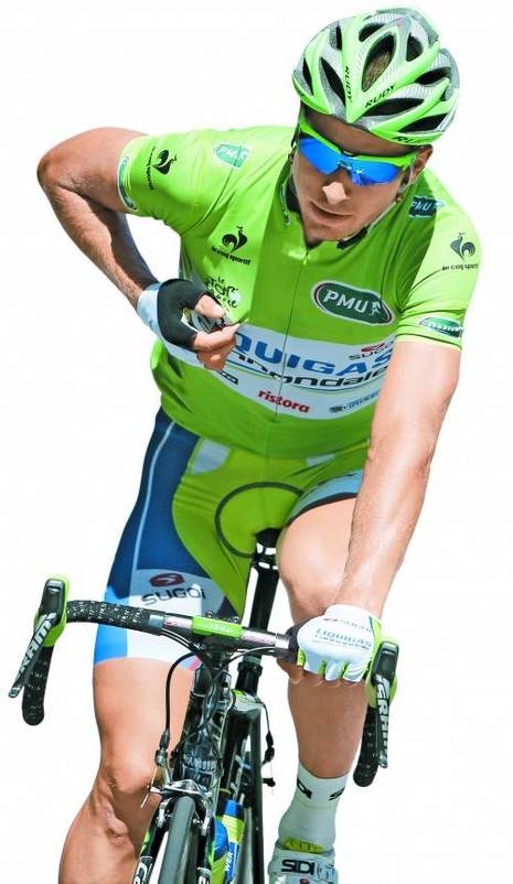 Peter Sagan fährt ums Punktetrikot. Foto: ap